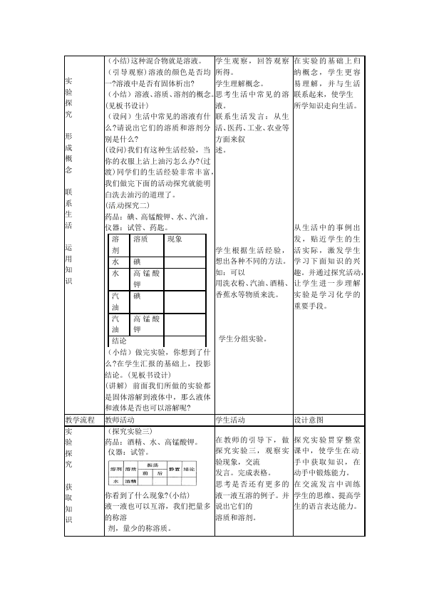 初三下册化学化学教研课《第九单元:溶液》教案教学设计第3页