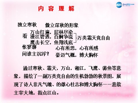 高中语文必修一沁园春 长沙课件2 新人教第8页