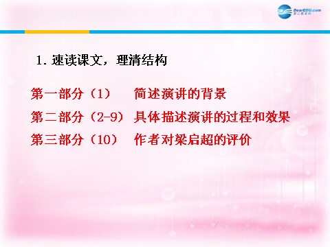 高中语文必修一记梁任公先生的一次演讲课件1 新人教第7页