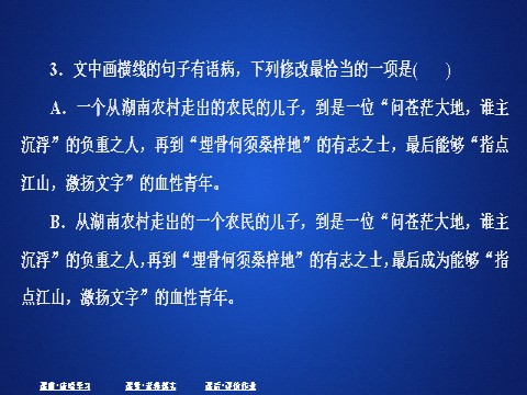 高中语文新版必修上册第一单元  课时优案2第8页