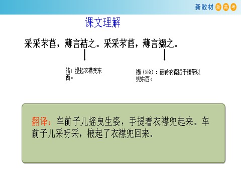 高中语文新版必修上册2.6.1 芣苢课件第10页