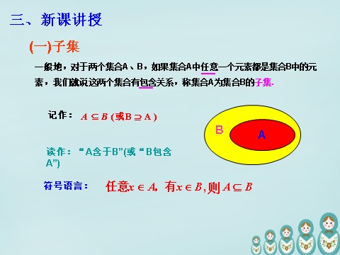 高中数学必修一1.1.2 集合间的基本关系课件 新人教A版必修1第4页