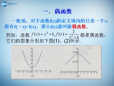 高中数学必修一1.3.2 奇偶性 课件2 新人教A版必修1 第10页