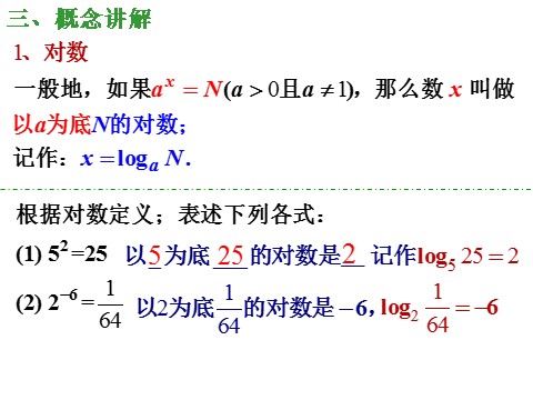 高中数学必修一课件：2.2.1 对数与对数运算（第1课时）第7页