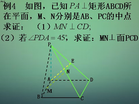 高中数学 必修二3.2直线与平面垂直的性质课件 新人教A版必修2第9页