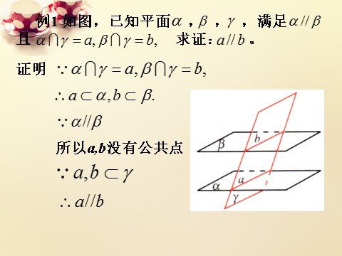 高中数学 必修二2.4平面与平面平行的性质课件 新人教A版必修2第5页