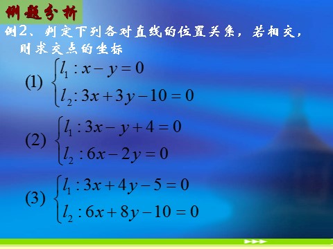 高中数学 必修二3.3.1《两直线的交点坐标》课件2（新人教A版必修2）第5页