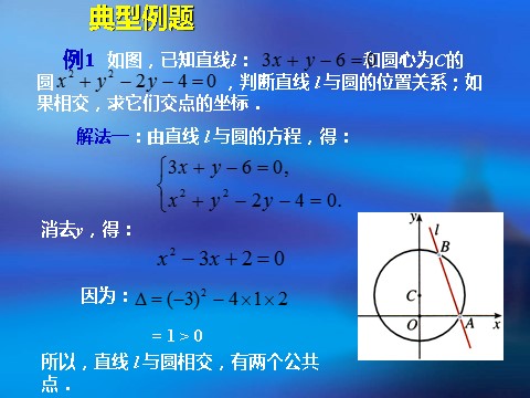 高中数学 必修二4.2.1《直线与圆的位置关系》课件2（新人教A版必修2）第7页