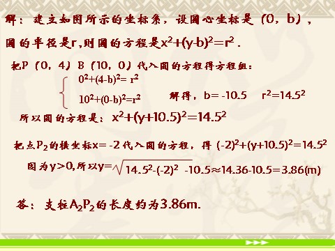 高中数学 必修二4.2.3《直线与圆的方程的应用》课件2（新人教A版必修2）第8页