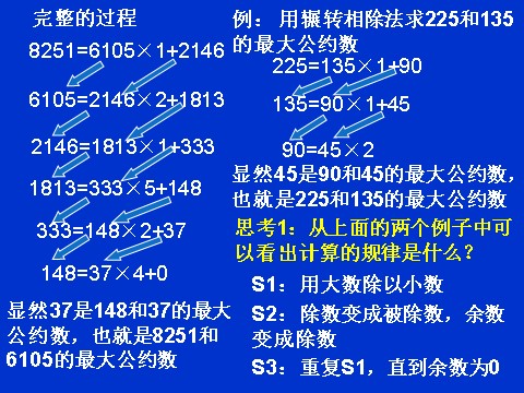 高中数学必修三1.3.1《算法案例--辗转相除法与更相减损术》课件（1）（新人教A版必修3）第7页