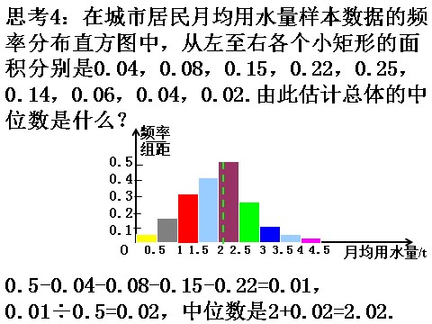 高中数学必修三2.2.2.1用样本的数字特征估计总体的数字特征（一）第7页