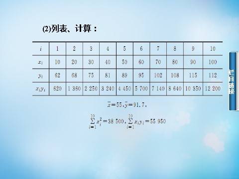 高中数学必修三2.3.2生活中线性相关实例（习题课）课件 新人教A版必修3第10页