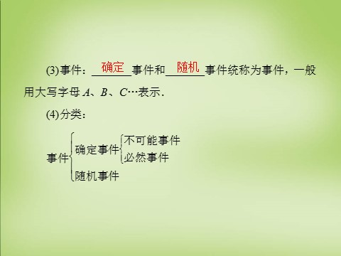 高中数学必修三3.1.1随机事件的概率课件 新人教A版必修3第10页