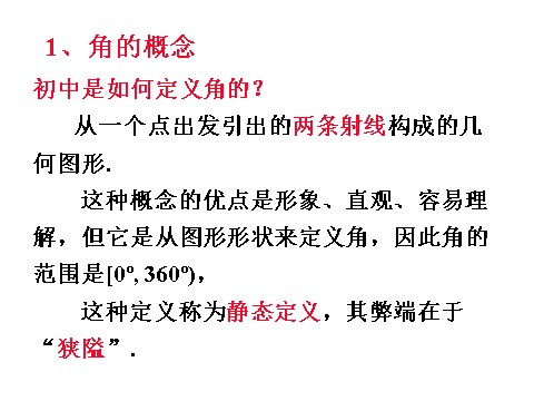 高中数学必修四1.1.1《任意角的概念》课件（新人教A版必修4）第2页