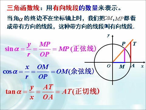 高中数学必修四1.2.1《任意角的三角函数》（第3课时） 第9页