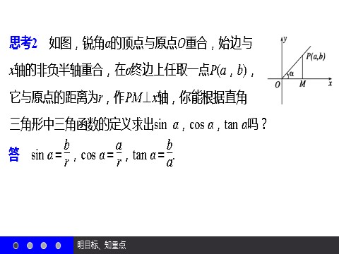 高中数学必修四1.2.1 任意角的三角函数（一） 第10页