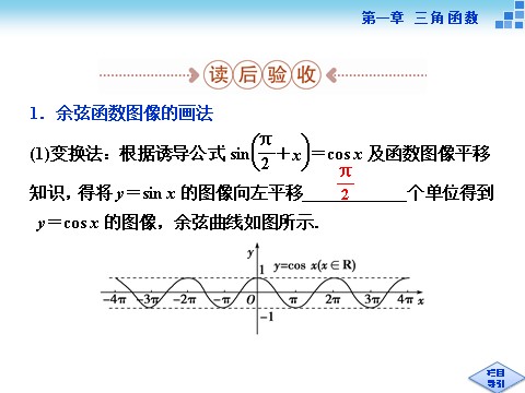 高中数学必修四6．1余弦函数的图像、6．2余弦函数的性质第4页