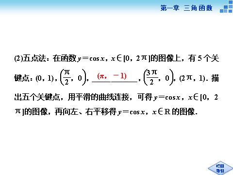 高中数学必修四6．1余弦函数的图像、6．2余弦函数的性质第5页