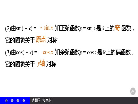 高中数学必修四1.4.2 正弦函数、余弦函数的性质（一） 第6页