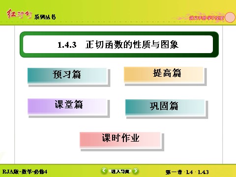 高中数学必修四1-4-3正切函数的性质与图象第3页