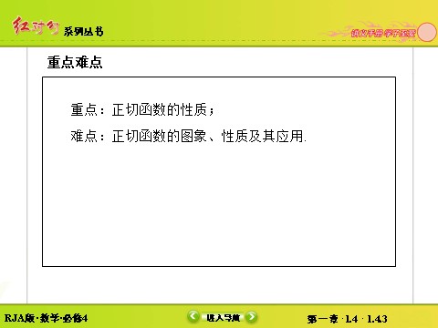 高中数学必修四1-4-3正切函数的性质与图象 第5页