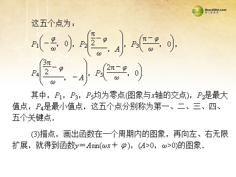 高中数学必修四1.5 函数y＝Asin(ωx＋  )的图象同步辅导与检测课件 新人教A版必修4第10页