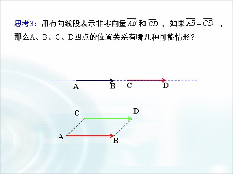 高中数学必修四2.1.2《相等向量与共线向量》 第8页