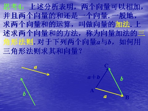 高中数学必修四2.2.1《向量加法及几何意义》课件（新人教A版必修4）第7页