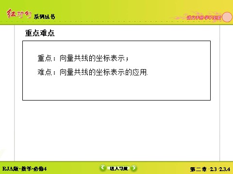 高中数学必修四2-3-4平面向量共线的坐标表示 第5页