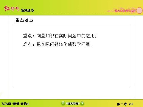 高中数学必修四2-5平面向量应用举例 第4页