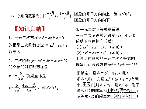 高中数学必修五一元二次不等式及其解法（助学微课件10）第6页