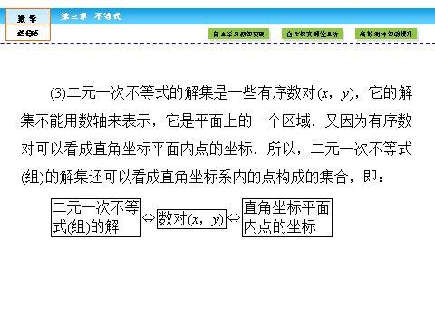 高中数学必修五不等式3.3.1 第8页