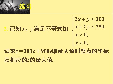 高中数学必修五3.3.2习题讲评第5页