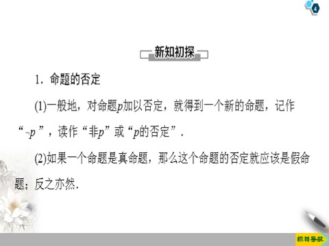 高中数学新B版必修一册1.2.2　全称量词命题与存在量词命题的否定第4页