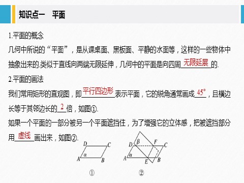 高中数学新A版必修二册8.4   空间点、直线、平面之间的位置关系 (2)第5页