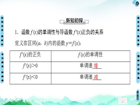 高中数学新A版选修二册5.3   导数在研究函数中的应用 (1)第5页