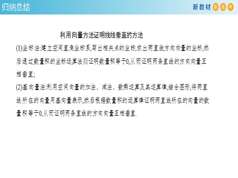 高中数学新A版选修一册1.4   空间向量的应用 (5)第10页