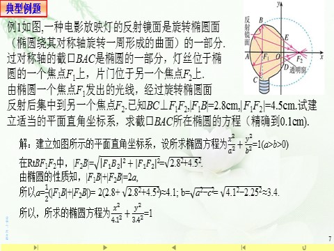 高中数学新A版选修一册3.1  椭圆 (8)第7页