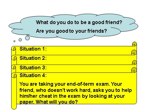 高中英语必修一（人教版）Unit 1 Friendship-warming up课件第3页