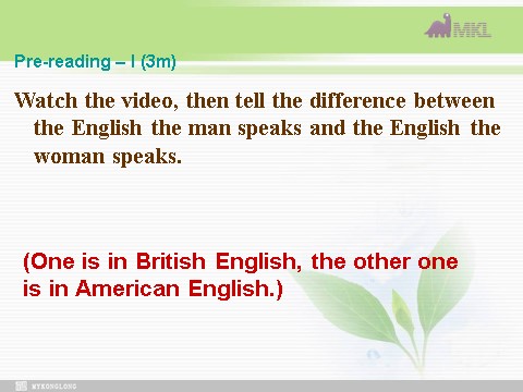 高中英语必修一（人教版）Unit 2 English around the world- Warming up and Reading I（新人教版必修1）第7页