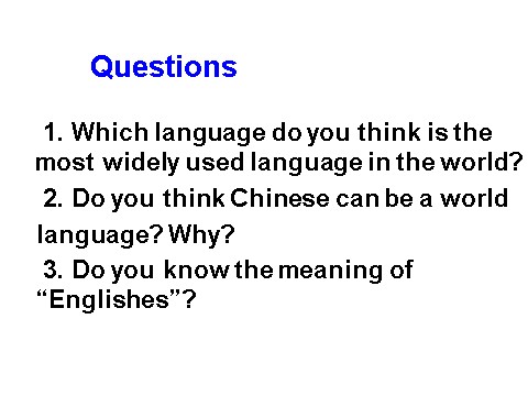 高中英语必修一（人教版）English_around_the_world课件第2页