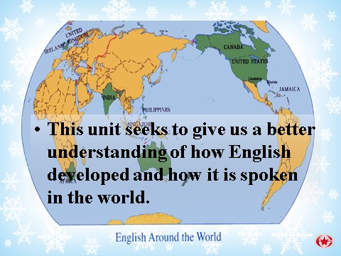 高中英语必修一（人教版）Unit 2 English around the world课件7第2页