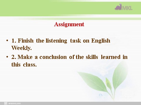 高中英语必修一（人教版）Unit 2 English around the world- Listening（新人教版必修1）第8页