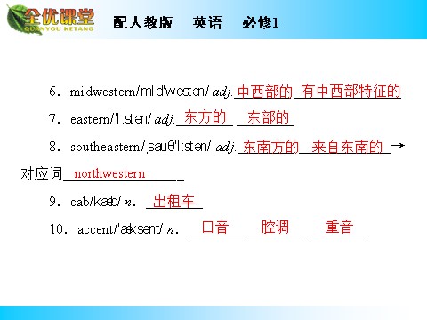 高中英语必修一（人教版）Unit 2 Period 2第3页