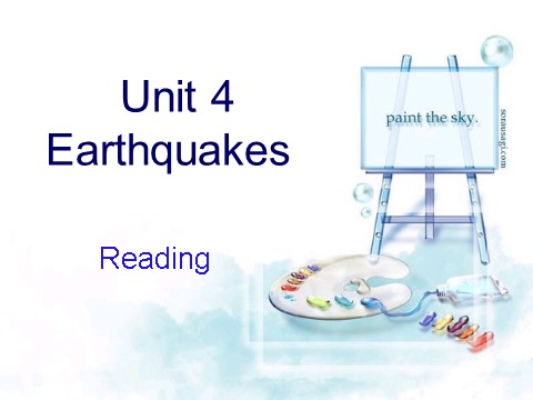 高中英语必修一（人教版）unit 4_earthquake_第二课时_课件ppt第1页