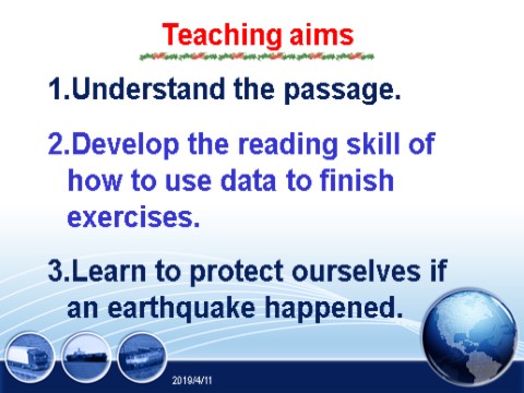 高中英语必修一（人教版）Unit 4_Earthquakes_教学课件第8页