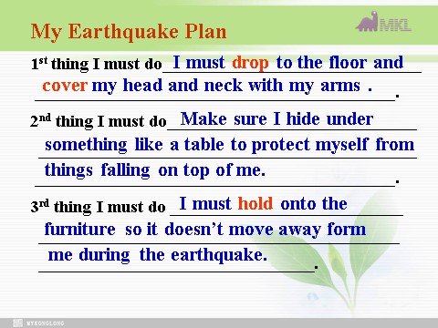 高中英语必修一（人教版）Unit 4 Earthquakes- listening and Speaking（新人教版必修1）第8页