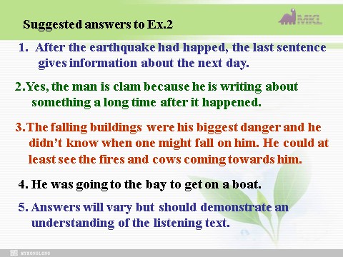 高中英语必修一（人教版）Unit 4 Earthquakes- listening,Reading II and Talking（新人教版必修1）第8页