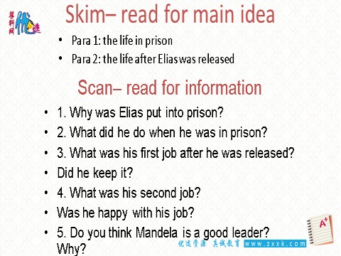 高中英语必修一（人教版）Unit 5 Nelson Mandela ----a modern hero-第四课时课件第5页