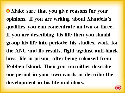 高中英语必修一（人教版）Unit 5 Nelson Mandela-Writing[课件]第8页
